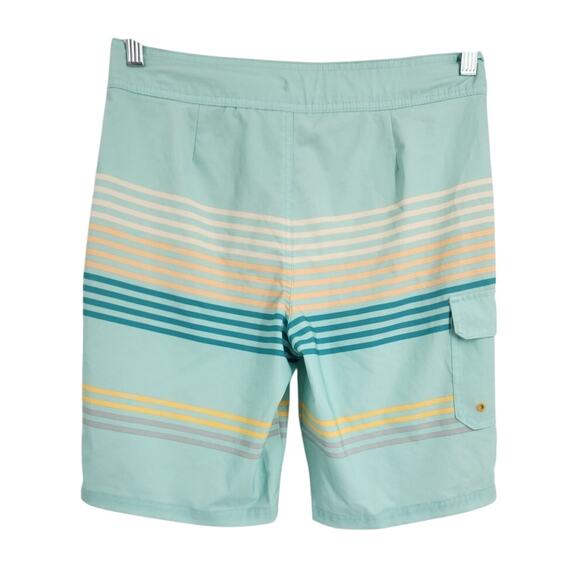 Art Class Blue Striped Boys Swim Trunks Size 18 - Picture 2 of 3